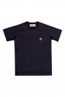 TEEN logo-print cotton T-shirt Blu
