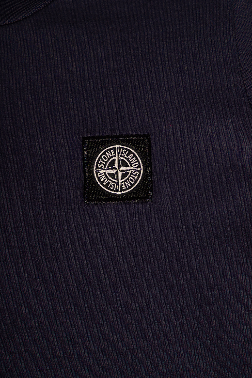 Stone Island Kids long sleeve neon striped t shirt with small red heart