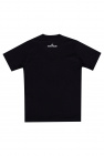 PS Paul Smith Slim Fit Sennepsfarvet t-shirt embroidered med zebralogo Logo T-shirt