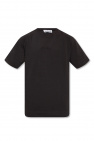 BOSS logo-print short-sleeved T-shirt rubber Blu