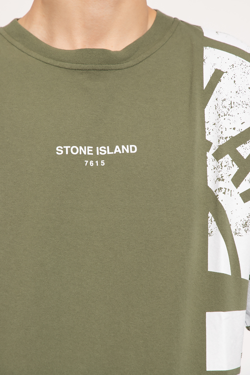 Stone Island Court Dri Fit Victory Printed Short Sleeve T-Shirt