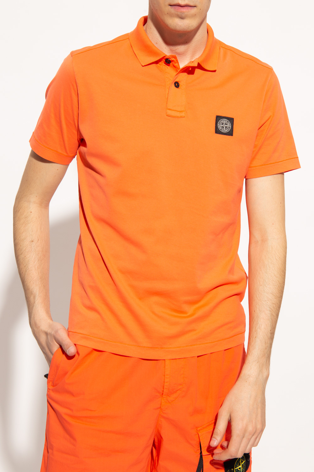 Stone Island tivem polo shirt with logo