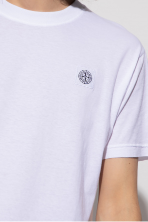 Stone Island Wednesdays Girl pyjama set with lettuce hem heart detail t-shirt & smudge print culottes