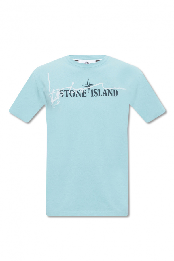 Stone Island Sandro Paris graphic logo printed T-shirt