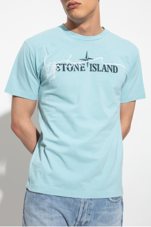 Stone Island Cropped sweatshirt i råhvid