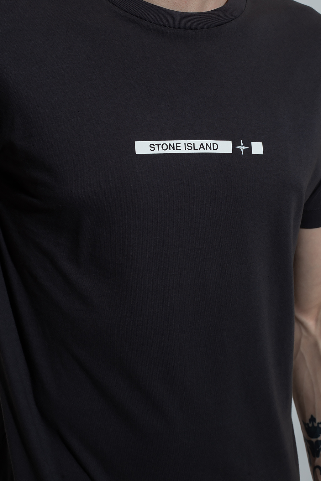 Stone Island Collegiate Logo Sweatshirt Hombre