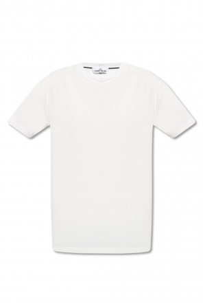 Aiiiiir-print organic-cotton T-shirt