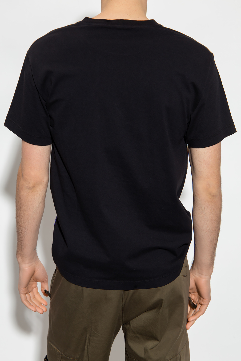 Stone Island Native Youth logo front t-shirt in black