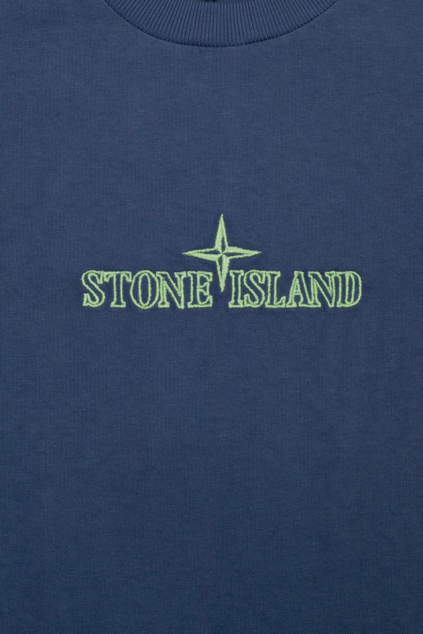 Stone Island Kids shirt with decorative belt alexander mcqueen shirt