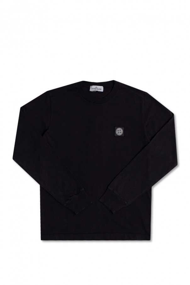 Stone Island Kids Embroidered-sleeved T-shirt