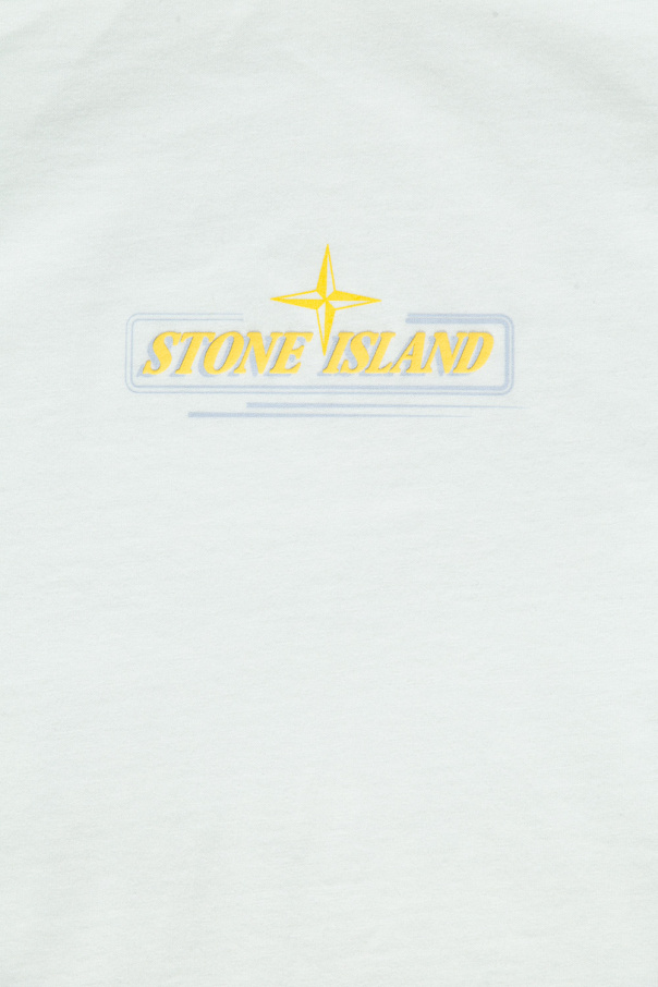 Stone Island Kids T-shirt PLEATED with logo