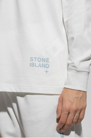Stone Island A BATHING APE® Hologram Asnka lettered T-shirt