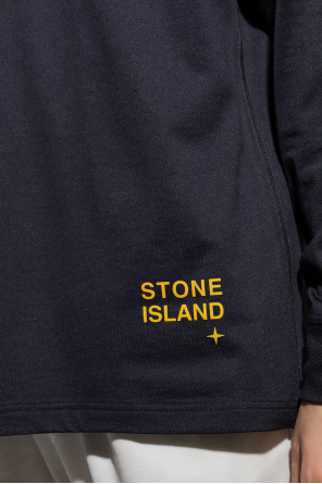 Stone Island Long Sleeve Henley Shirt in Custom Fit