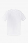 asymmetric-hem short-sleeve T-shirt Grau