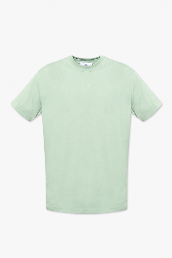 Stone Island open-collar concealed-front shirt