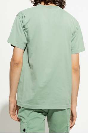 Stone Island open-collar concealed-front shirt