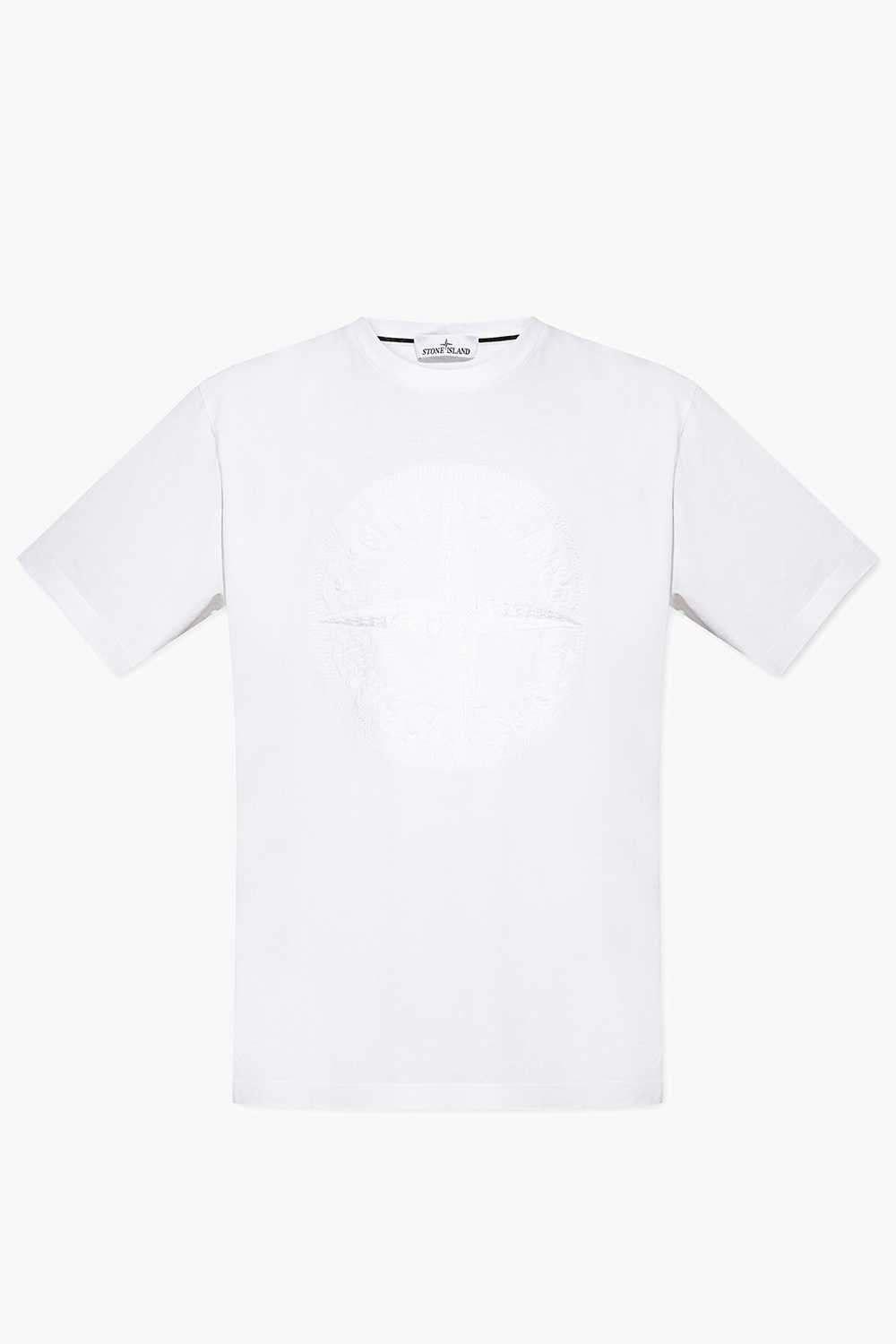 Stone Island T-Shirt mit Schößchen Braun