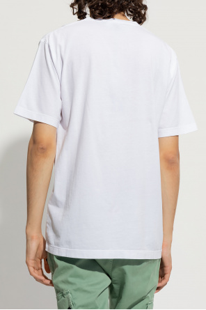 Stone Island Just Don embroidered slogan cotton T-shirt