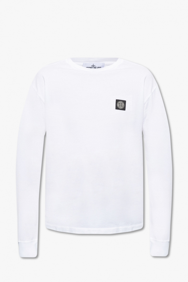 Stone Island Ea7 Emporio Armani logo-print cotton hoodie Schwarz