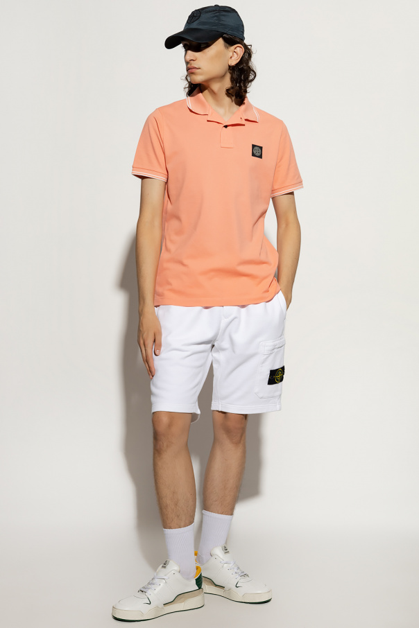 Stone Island polo longues Ralph Lauren embroidery and a buckled leather strap at the back