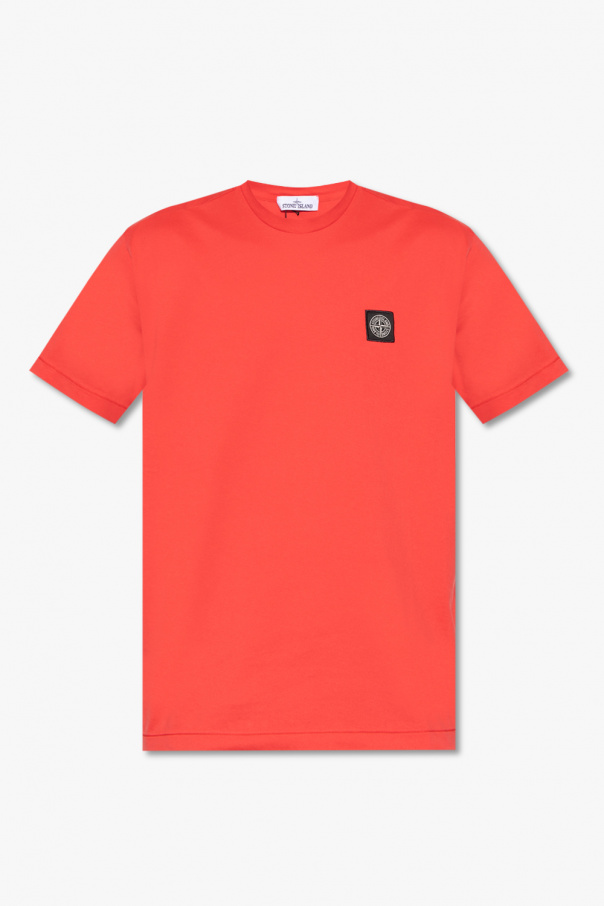 Stone Island T-Shirt mit La Greca-Muster