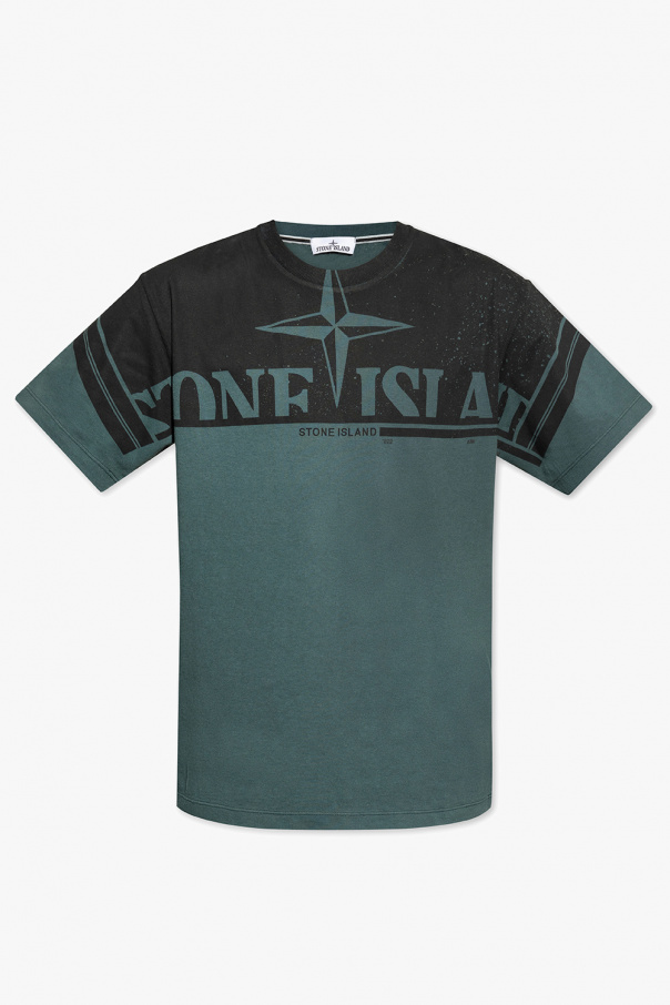 Stone Island side-slit shirt dress Green