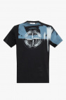 Kickers T-shirt met klassiek klein logo en geribbelde kraag in zwart