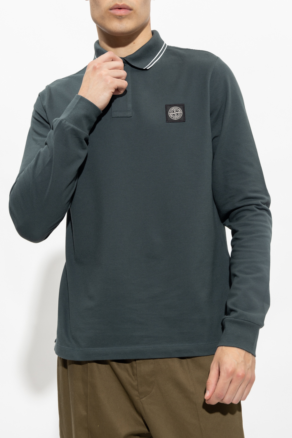 Stone Island Long-sleeved polo shirt