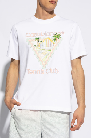 Casablanca T-shirt z nadrukiem