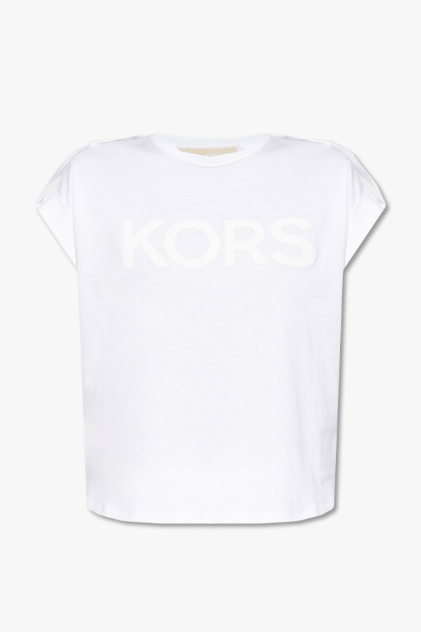 Michael Michael Kors embroidered-logo long-sleeve shirt Blau