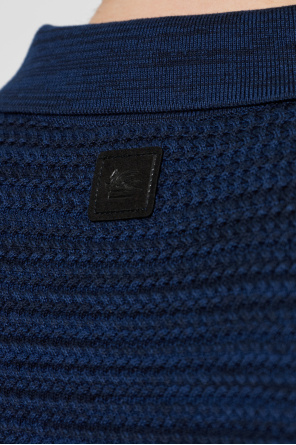 Etro Polo with decorative weave