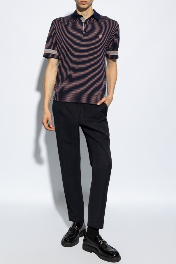 Etro Striped pattern polo