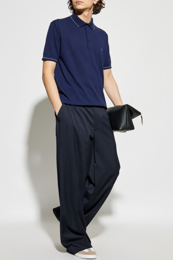 Etro Bawełniane polo z wyszytym logo