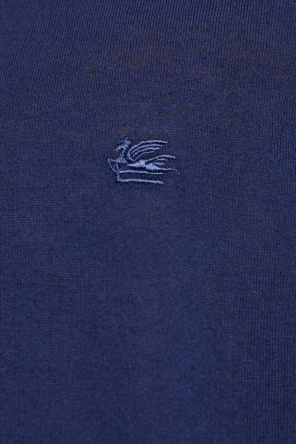 Etro Bawełniane polo z wyszytym logo