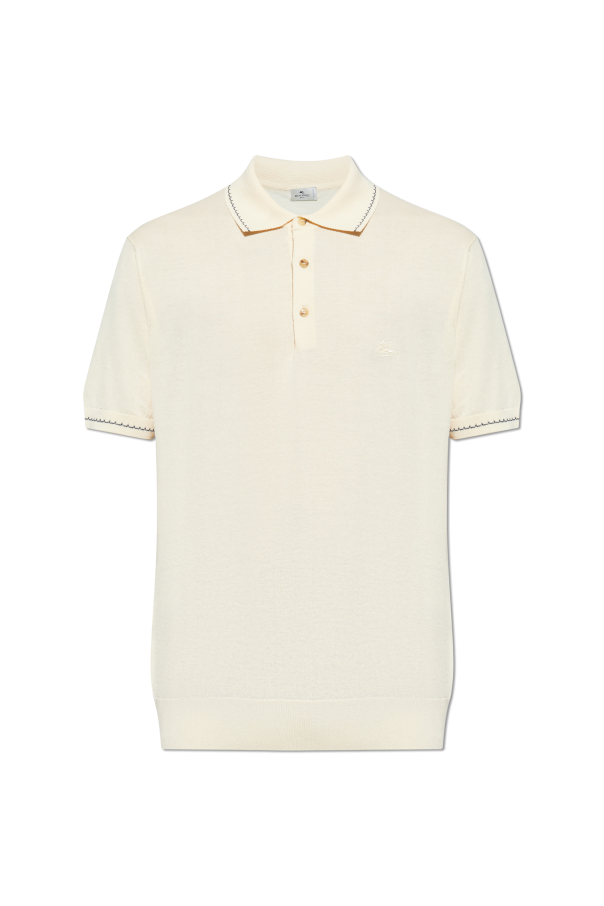 Polo with embroidered logo od Etro