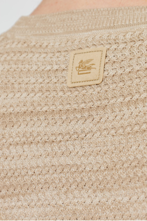 Etro T-shirt with a decorative knit