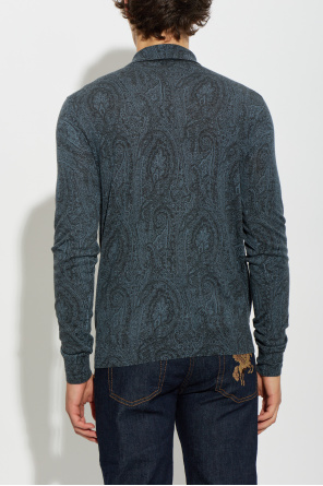 Etro Wool long-sleeve polo