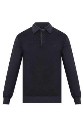 Polo de lana de manga larga