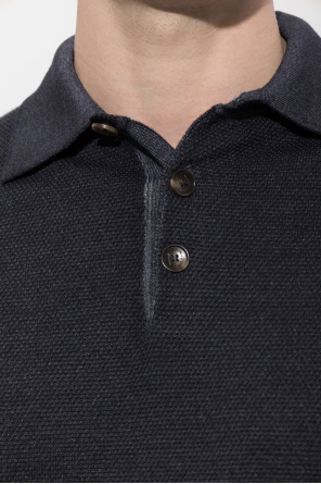 Etro Wełniane polo z długimi rękawami