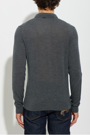 Etro Polo de lana con logo bordado