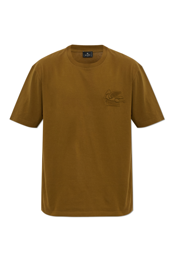T-shirt with embossed logo od Etro