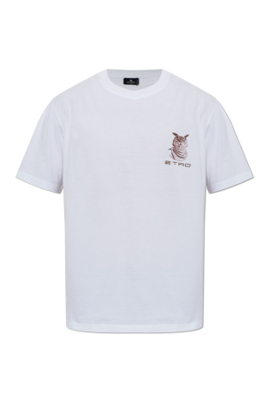 T-Shirt mit aufgesticktem Logo