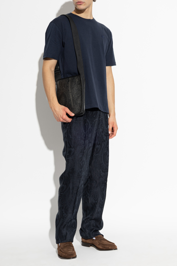 Etro T-shirt com insígnia de logo