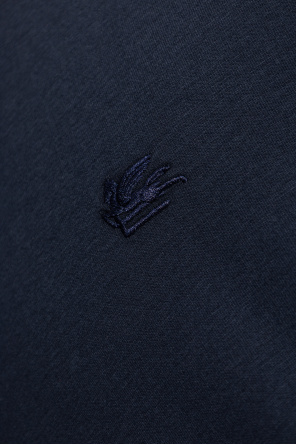 Etro T-shirt com insígnia de logo