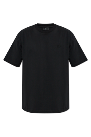 Camiseta con logo bordado