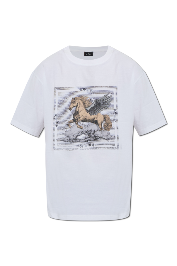 T-shirt with colorful print od Etro