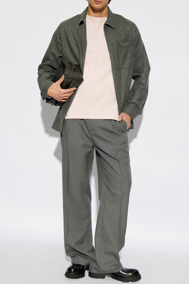 Etro Camiseta de algodón con logo bordado