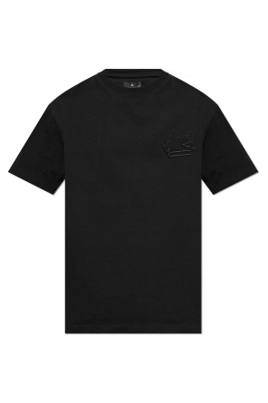 T-shirt with embroidered logo