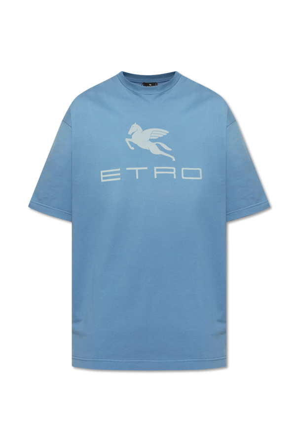 Etro T-shirt z nadrukowanym logo