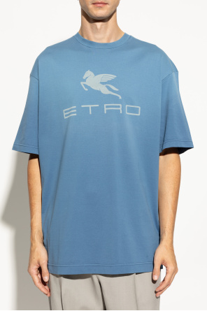 Etro T-shirt z nadrukowanym logo